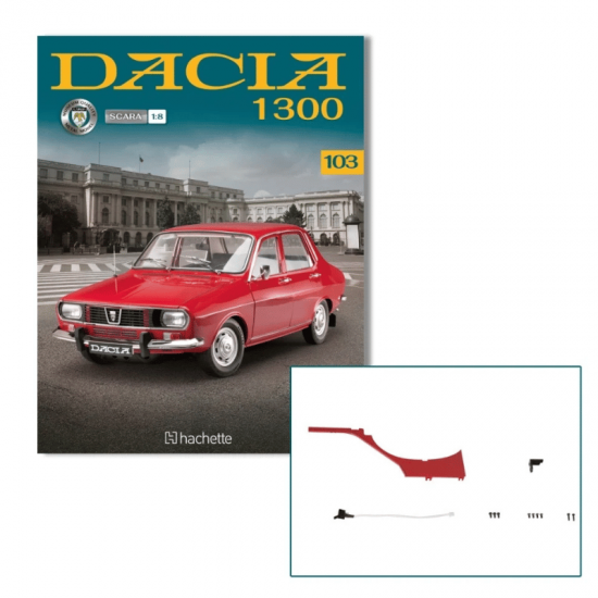 Macheta auto Dacia 1300 KIT Nr.103, scara 1:8 Hachette