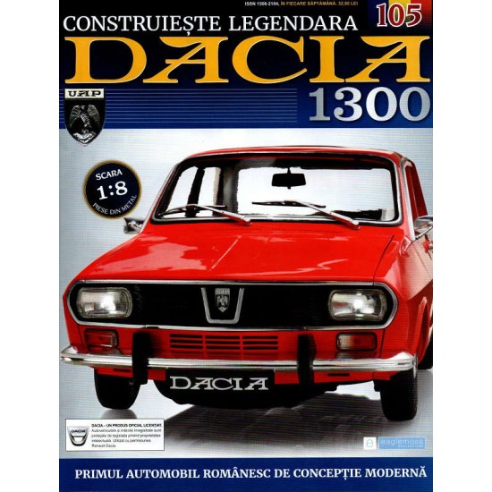 Macheta auto Dacia 1300 KIT Nr.105 - elemente interior part4, scara 1:8 Eaglemoss