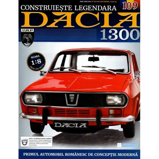Macheta auto Dacia 1300 KIT Nr.109 - elemente bara fata part3, scara 1:8 Eaglemoss