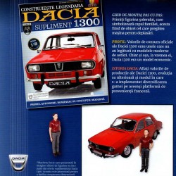 Macheta auto Dacia 1300 KIT Nr.120 - asamblarea finala, scara 1:8 Eaglemoss