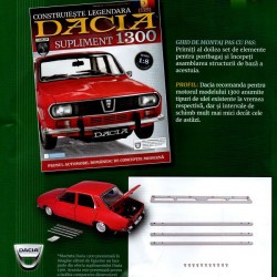 Macheta auto Dacia 1300 KIT Nr.122 (2) - elemente portbagaj, scara 1:8 Eaglemoss