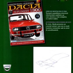 Macheta auto Dacia 1300 KIT Nr.130 (10) Supliment - elemente carucior, scara 1:8 Eaglemoss