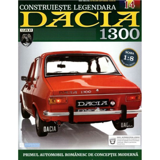 Macheta auto Dacia 1300 KIT Nr.14 - sasiu median, scara 1:8 Eaglemoss