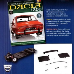 Macheta auto Dacia 1300 KIT Nr.21 - scut motor, scara 1:8 Eaglemoss