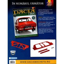 Macheta auto Dacia 1300 KIT Nr.25 - elemente roata, scara 1:8 Eaglemoss