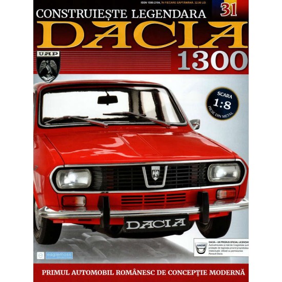 Macheta auto Dacia 1300 KIT Nr.31 - rezervor, scara 1:8 Eaglemoss