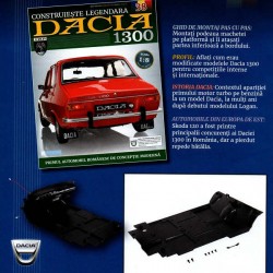 Macheta auto Dacia 1300 KIT Nr.37 - elemente consola, radio, scara 1:8 Eaglemoss