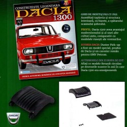 Macheta auto Dacia 1300 KIT Nr.42 - elemente scaun fata, scara 1:8 Eaglemoss