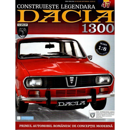 Macheta auto Dacia 1300 KIT Nr.47 - elemente scaun fata1, scara 1:8 Eaglemoss