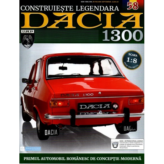 Macheta auto Dacia 1300 KIT Nr.58 - sistem electric, scara 1:8 Eaglemoss
