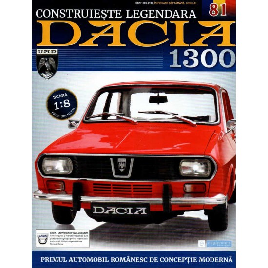 Macheta auto Dacia 1300 KIT Nr.81- elemente portiera stg-spate part3, scara 1:8 Eaglemoss