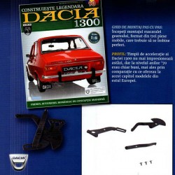 Macheta auto Dacia 1300 KIT Nr.89 - elemente portiera dr-fata part5, scara 1:8 Eaglemoss