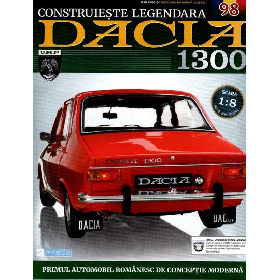 Macheta auto Dacia 1300 KIT Nr.98 - capota portbagaj part1, scara 1:8 Eaglemoss
