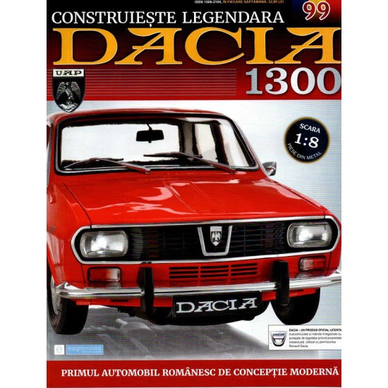 Macheta auto Dacia 1300 KIT Nr.99 - capota portbagaj part2, scara 1:8 Eaglemoss