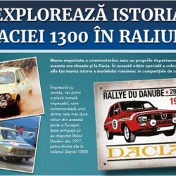 Macheta auto Dacia 1300 KIT - Editie Speciala - Placuta comemorativa Raliu Dunarii 1977