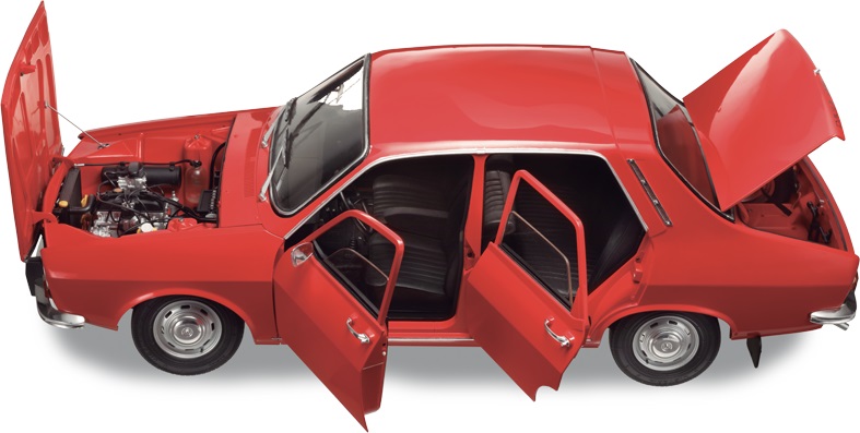 innovation Amount of Step Macheta auto Dacia 1300 KIT Nr.1-120, scara 1:8 Eaglemoss