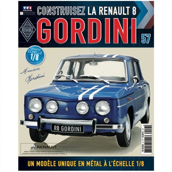 Macheta auto Renault 8 Gordini KIT Nr.57, scara 1:8 Eaglemoss
