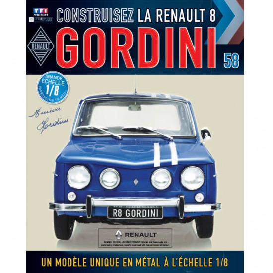 Macheta auto Renault 8 Gordini KIT Nr.58, scara 1:8 Eaglemoss