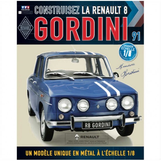 Macheta auto Renault 8 Gordini KIT Nr.91, scara 1:8 Eaglemoss