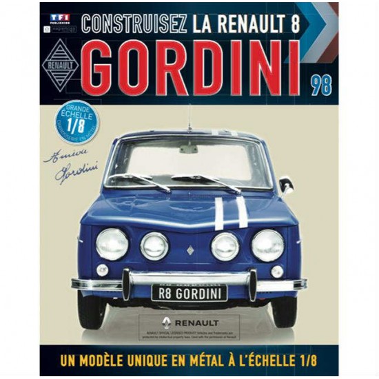 Macheta auto Renault 8 Gordini KIT Nr.98, scara 1:8 Eaglemoss