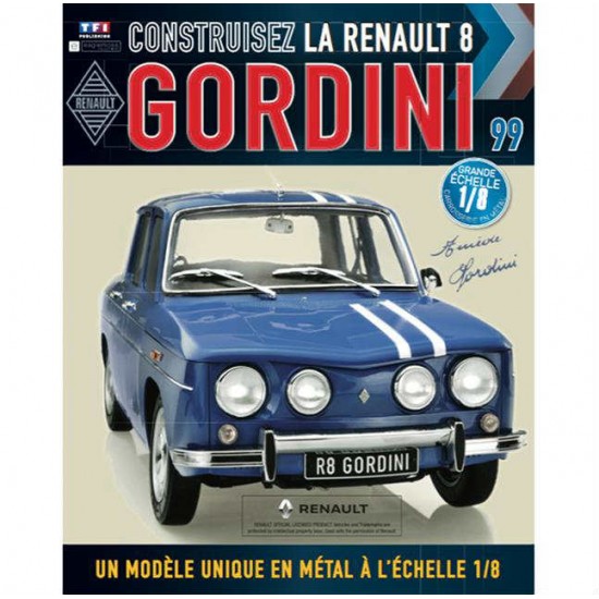 Macheta auto Renault 8 Gordini KIT Nr.99, scara 1:8 Eaglemoss