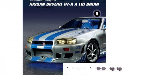 Macheta auto Nissan Skyline GT-R (R34) KIT Nr.04, scara 1:8
