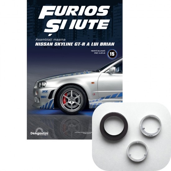 Macheta auto Nissan Skyline GT-R (R34) KIT Nr.15, scara 1:8, DeAgostini
