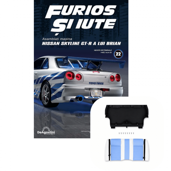 Macheta auto Nissan Skyline GT-R (R34) KIT Nr.22, scara 1:8, DeAgostini