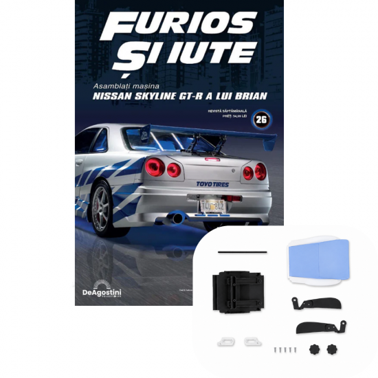 Macheta auto Nissan Skyline GT-R (R34) KIT Nr.26, scara 1:8, DeAgostini