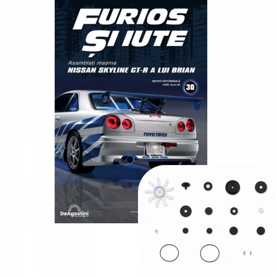 Macheta auto Nissan Skyline GT-R (R34) KIT Nr.30, scara 1:8, DeAgostini