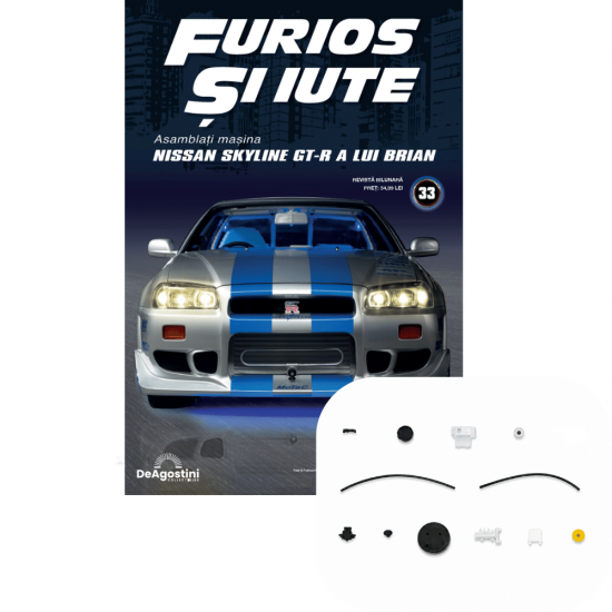 Macheta auto Nissan Skyline GT-R (R34) KIT Nr.33, scara 1:8, DeAgostini