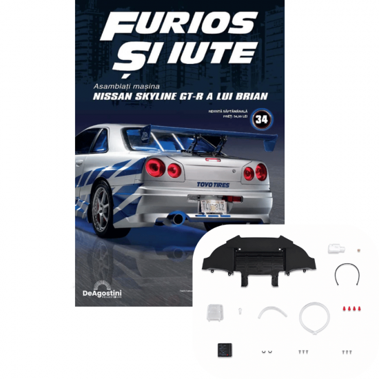 Macheta auto Nissan Skyline GT-R (R34) KIT Nr.34, scara 1:8, DeAgostini