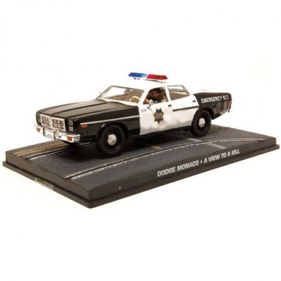 Macheta auto Dodge Monaco Police, 1:43 Colectia James Bond – Eaglemoss – World