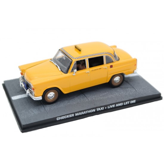 Macheta auto Checker Marathon Taxi, 1:43 Colectia James Bond – Eaglemoss – World