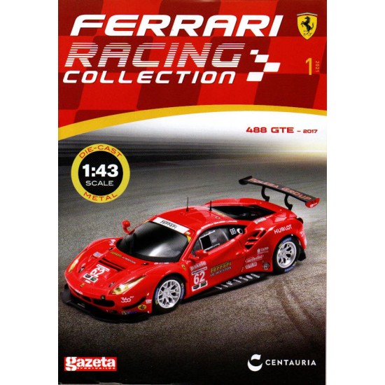 Macheta auto Ferrari 488 GTE 2017 Nr 1, 1:43 Ferrari Racing Collection GSP 