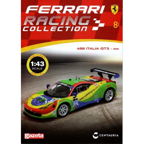 Macheta auto Ferrari 458 Italia GT3 24h Daytona 2015 Nr 8, 1:43 Ferrari Racing Collection GSP 