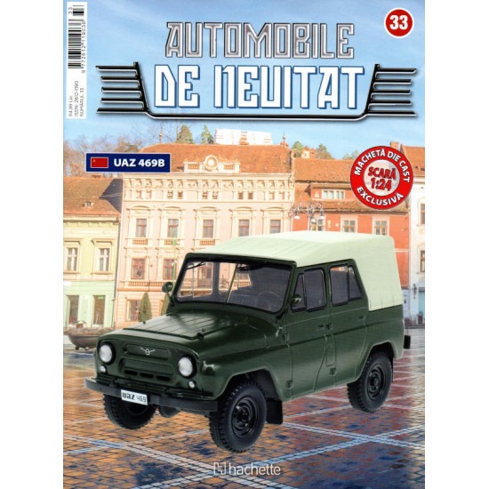 Macheta auto UAZ 469B Nr 33 - Automobile de neuitat, 1:24 Hachette