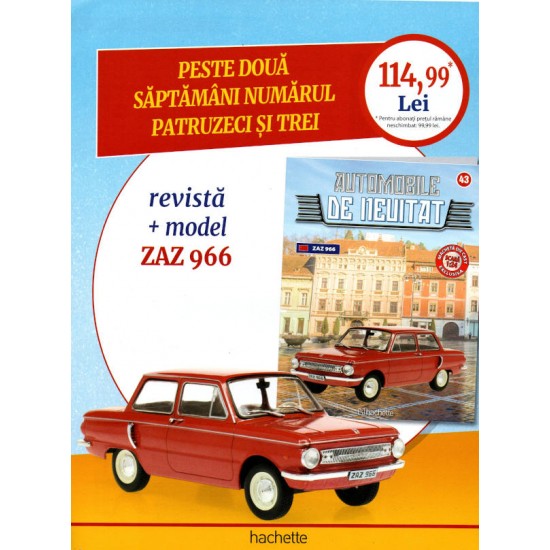 Macheta auto ZIL 111D 1963 Nr 42 - Automobile de neuitat, 1:24 Hachette