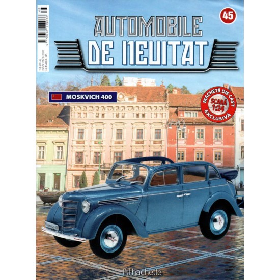 Macheta auto Moskvich 400 1947 Nr 45 - Automobile de neuitat, 1:24 Hachette