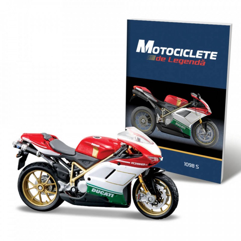 Macheta motocicleta Ducati 1098 S Nr 7, 1:18 Motociclete de Legenda GSP 