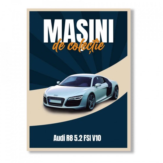 Macheta auto Audi R8 5.2 FSI Nr 34, 1:60 Masini de Colectie