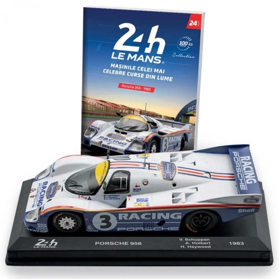 Macheta auto Porsche 956 - 1983 nr. 24, 1:43 Colectia LeMans Centauria GSP