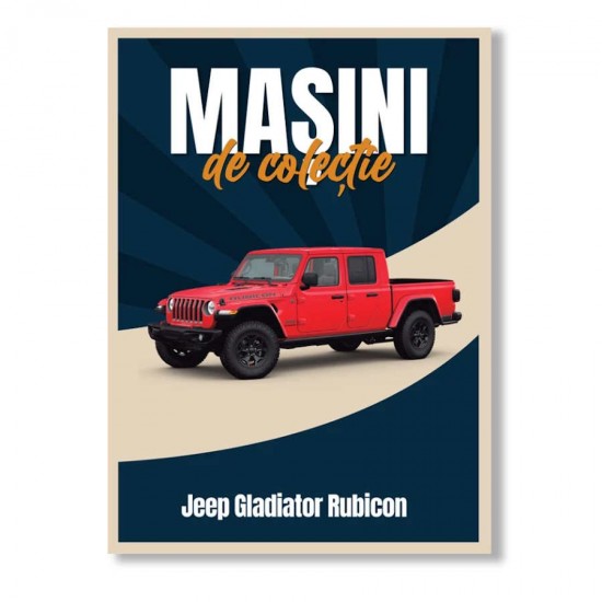 Macheta auto Jeep Gladiator Rubicon Nr 62, 1:60 Masini de Colectie