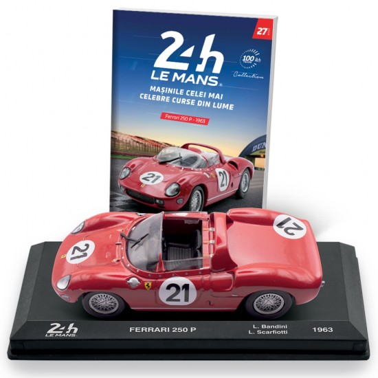 Macheta auto Ferrari 250 P - 1963 - nr. 27, 1:43 Colectia LeMans Centauria GSP