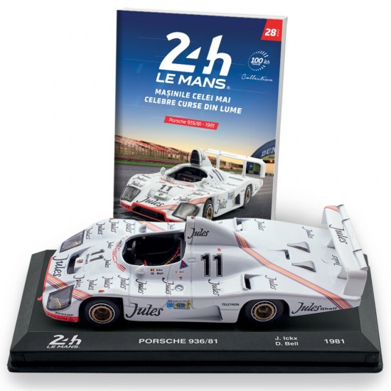 Macheta auto Porsche 936/81 - 1981 - nr. 28, 1:43 Colectia LeMans Centauria GSP