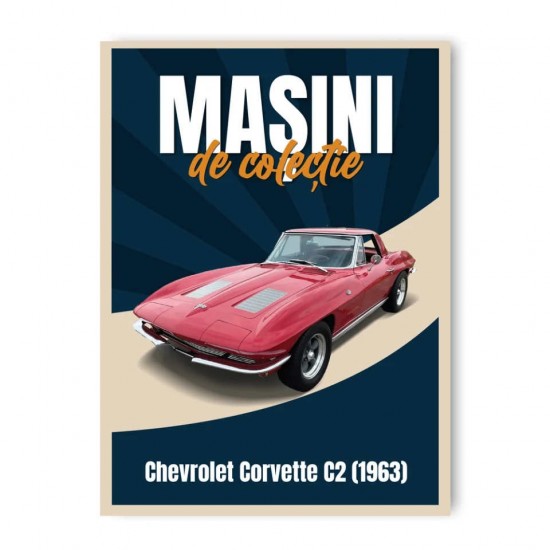 Macheta auto Chevrolet Corvette C2 (1963) Nr 89, 1:60 Masini de Colectie