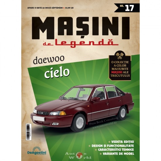 Macheta auto Daewoo Cielo, Nr.17, 1:43 Masini de Legenda DeAgostini