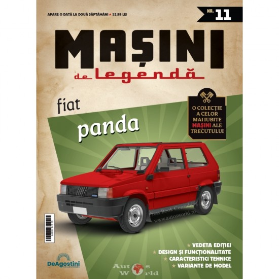 Macheta auto Fiat Panda, Nr.11, 1:43 Masini de Legenda DeAgostini