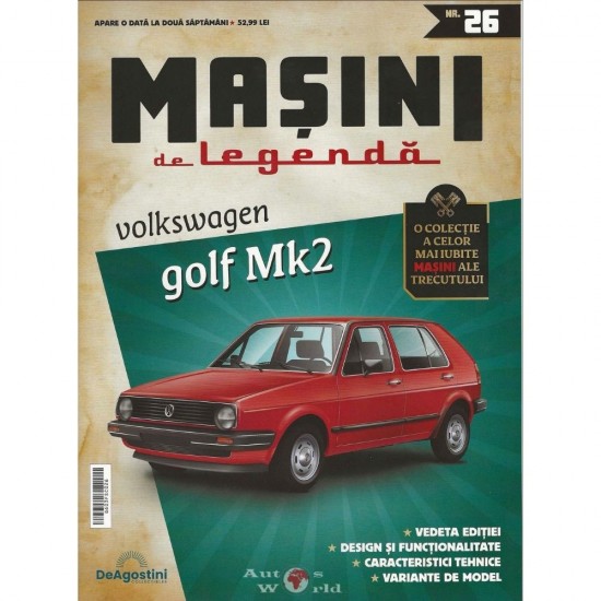 Macheta auto Golf Mk.2, Nr.26, 1:43 Masini de Legenda DeAgostini