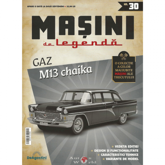 Macheta auto Gaz M13 Chaika, Nr.30, 1:43 Masini de Legenda DeAgostini